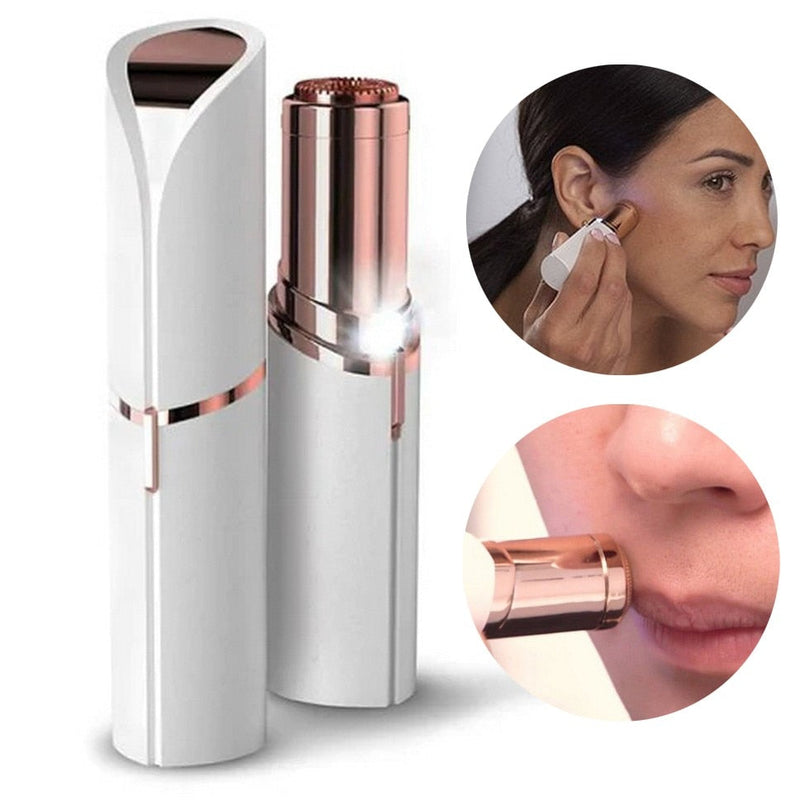 Depilador Portátil Indolor Smarts - Recarregável + Escova de Limpeza + Cabo USB