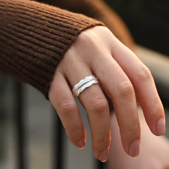 Para Meu Marido no Céu - Anel Pena de Anjo