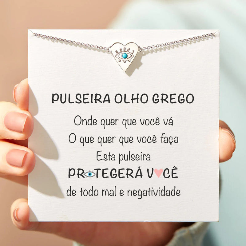 PROTEÇÃO - Pulseira Olho Grego