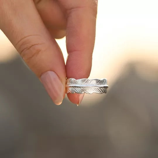 Para Meu Marido no Céu - Anel Pena de Anjo