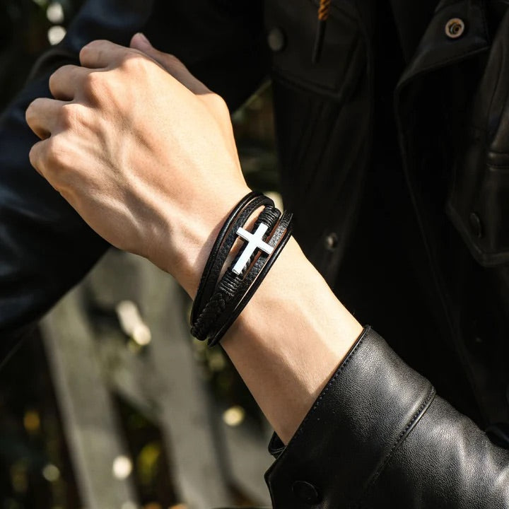 PARA MEU FILHO - Pulseira da cruz