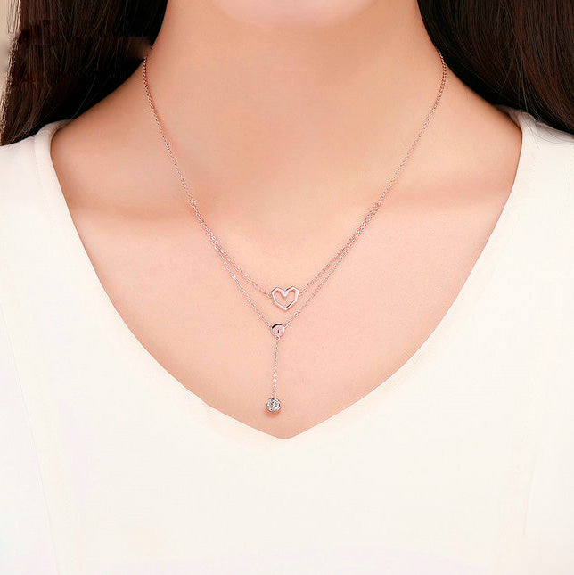 Colar Valentine com Ouro Rosa 18k