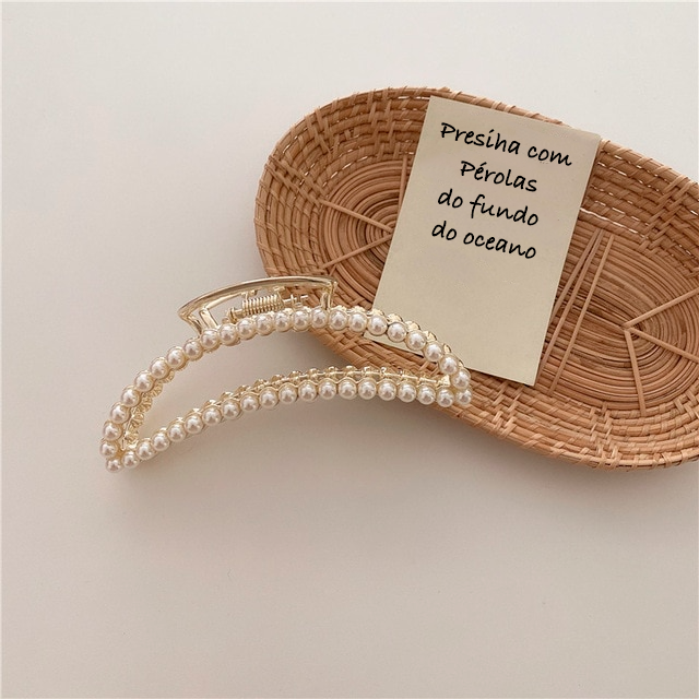 Presilha Pérola com Ouro 18k