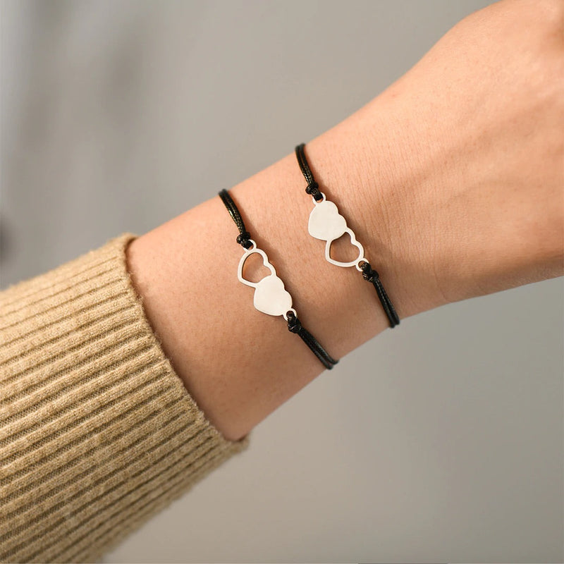Para minha irmã, conectadas pelo Coração -  Pulseiras