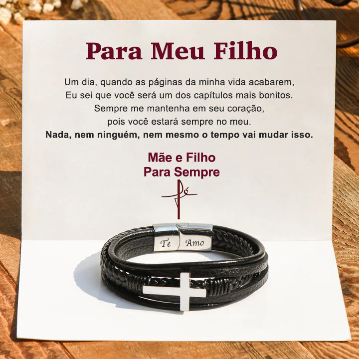 MÃE E FILHO - Pulseira Fé