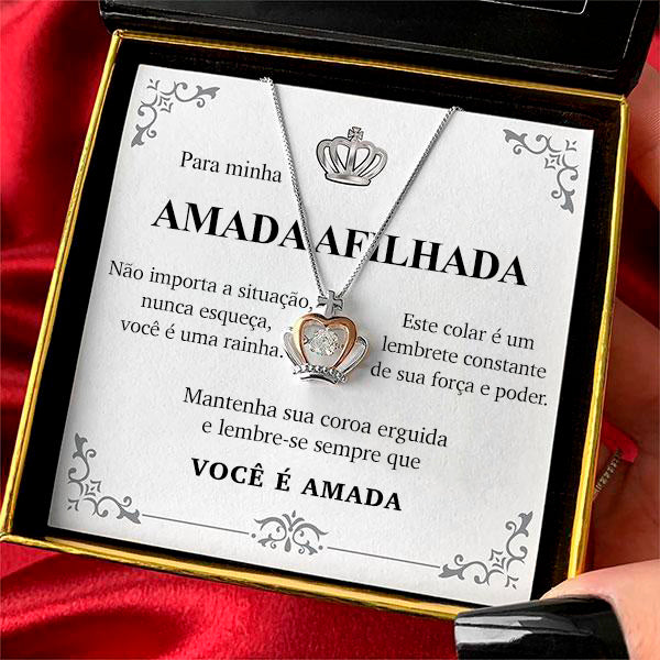 Colar amada Rainha - Presente Especial