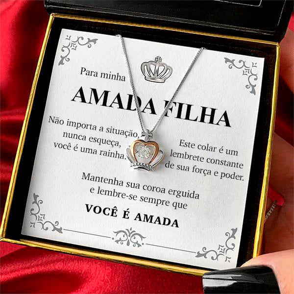 Colar amada Rainha - Presente Especial
