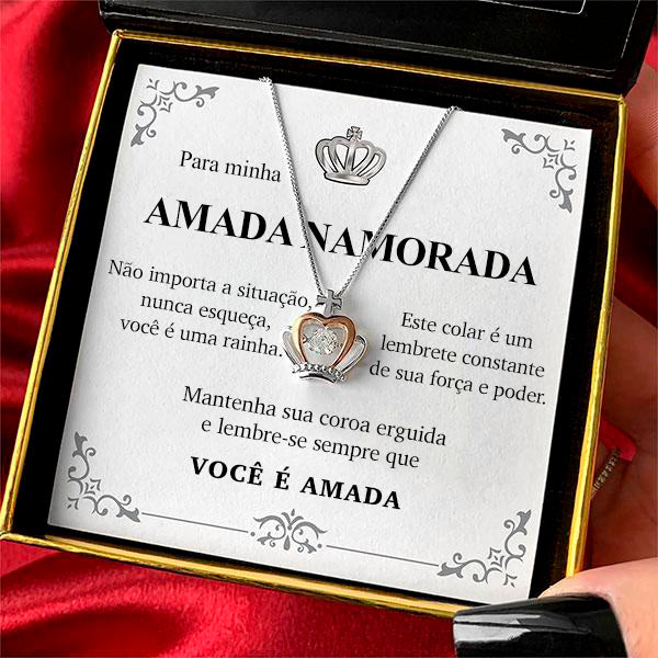 Colar amada Rainha - Presente Especial