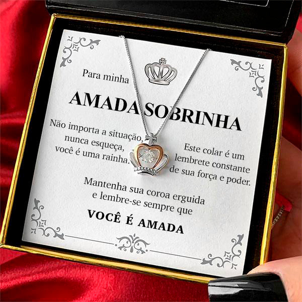 Colar amada Rainha - Presente Especial