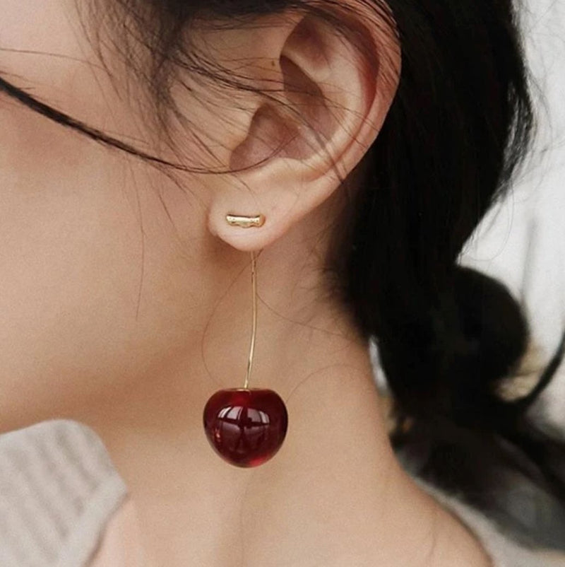 Brincos Celia Rouge Cherry
