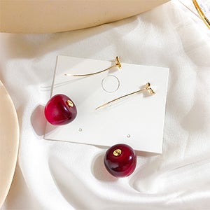 Brincos Celia Rouge Cherry